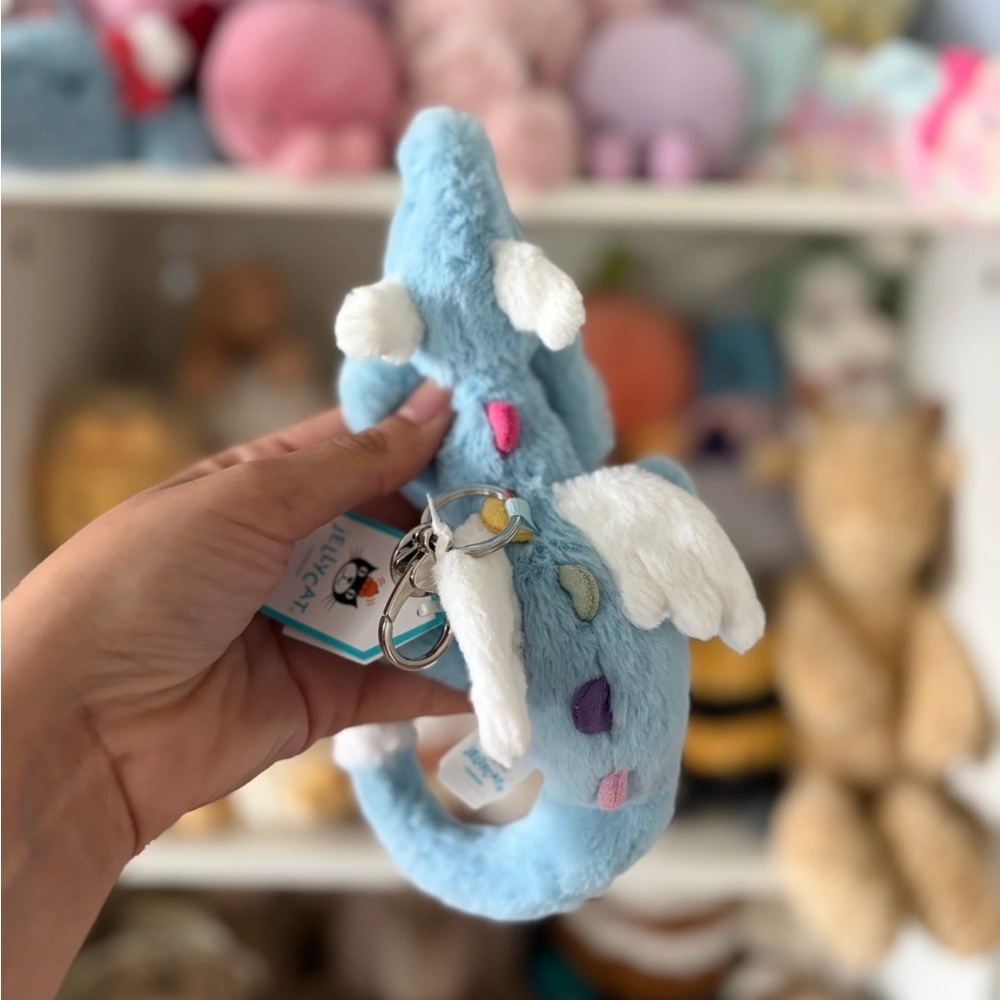 Jellycat Sky Dragon Bag Charm - Authentic & BNWT! - Picture 2 of 6